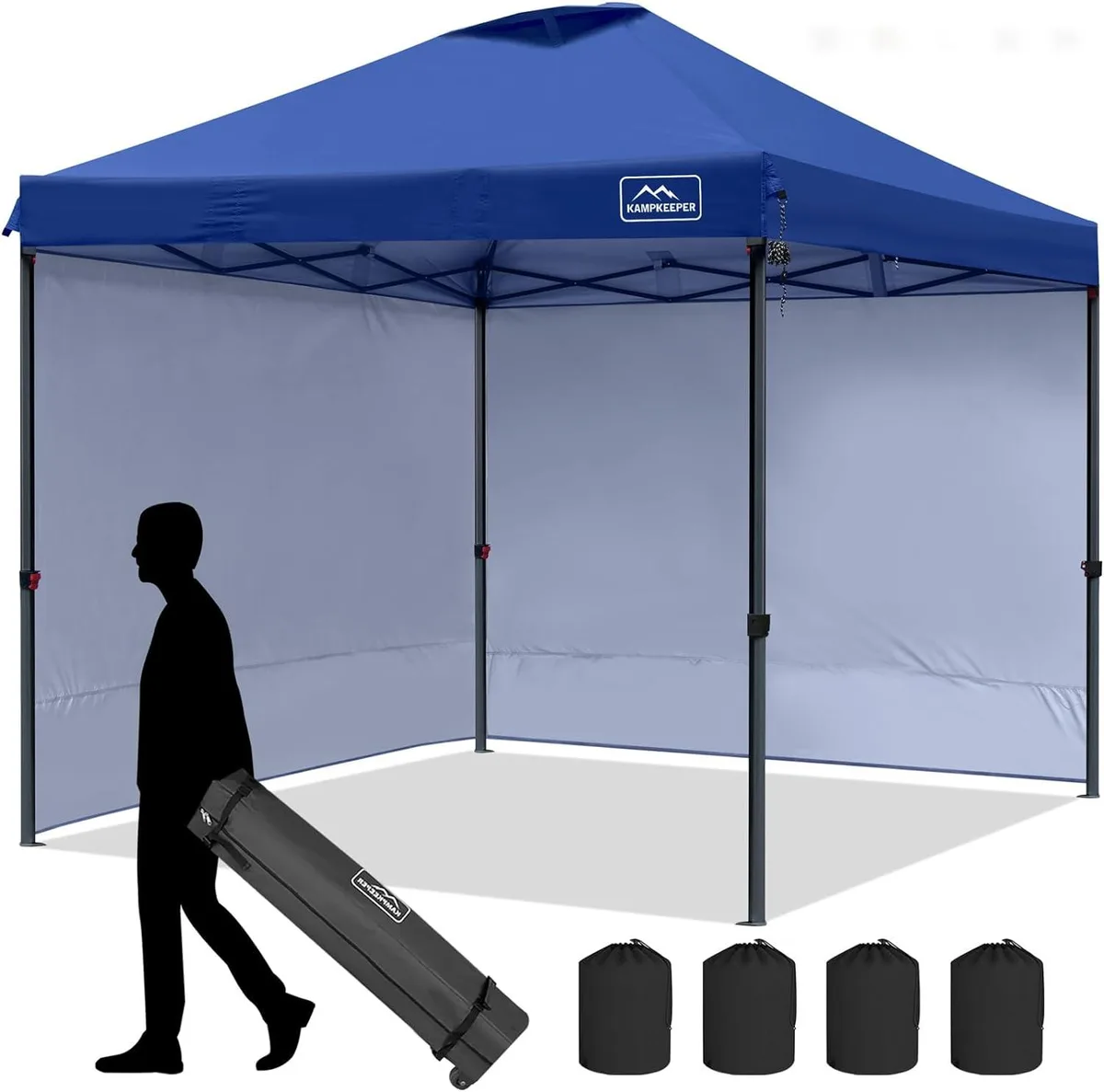 usbroway usbroway 10x10 Canopy Tent Navy Blue with 2 Sidewalls — product photo