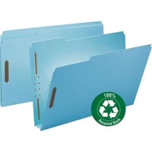 Smead Smead 20001 Fastener Folder Blue 25 Box 14.8" x 9.5 — product photo