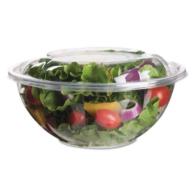 Emerald Eco Products Emerald Eco Products Clear Salad Bowls with Lids 24oz 150/Carton — product photo