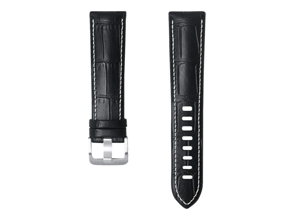 SAMSUNG SAMSUNG Serafil Prime Leather Strap 20mm Black wearable technology — product photo