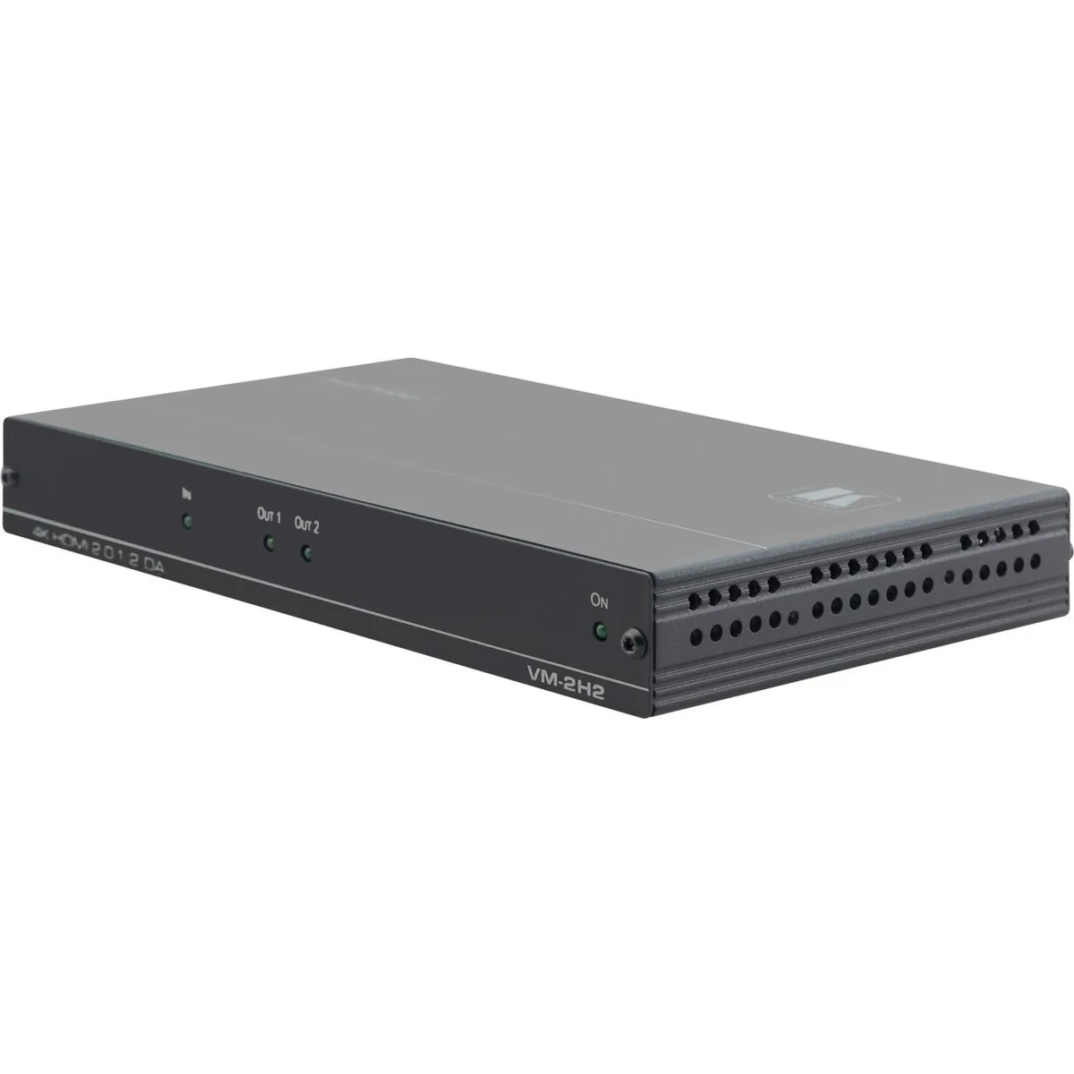 Compact black metal box with HDMI ports on the front face