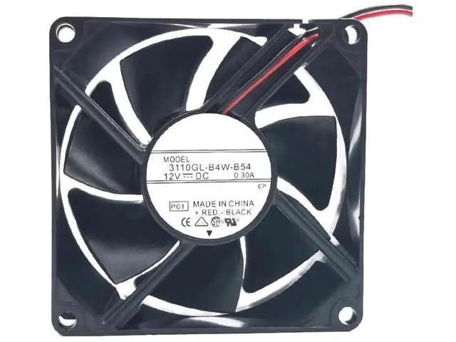 TSUJ TSUJ 2 in 1 Accessory for 3110GL-B4W-B54 8025 12V 0.30A 8cm CM Power Switch Cooling Fan — product photo