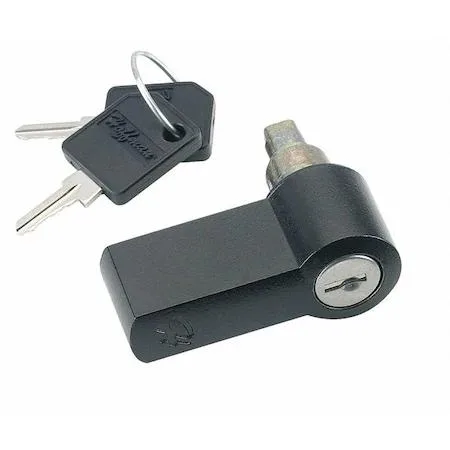 Steel keylock handle kit with powder-coated finish