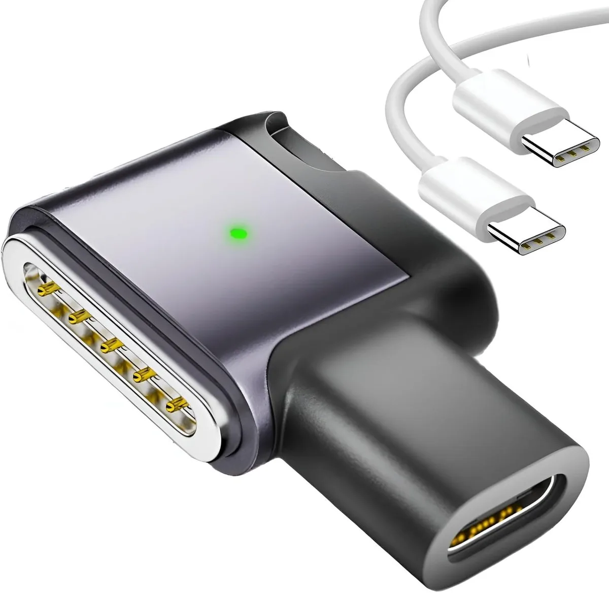 TIZOPO TIZOPO 100W PD USB-C to MagSafe 3 Side Angle Cable Purple-Gray 1.5m — product photo