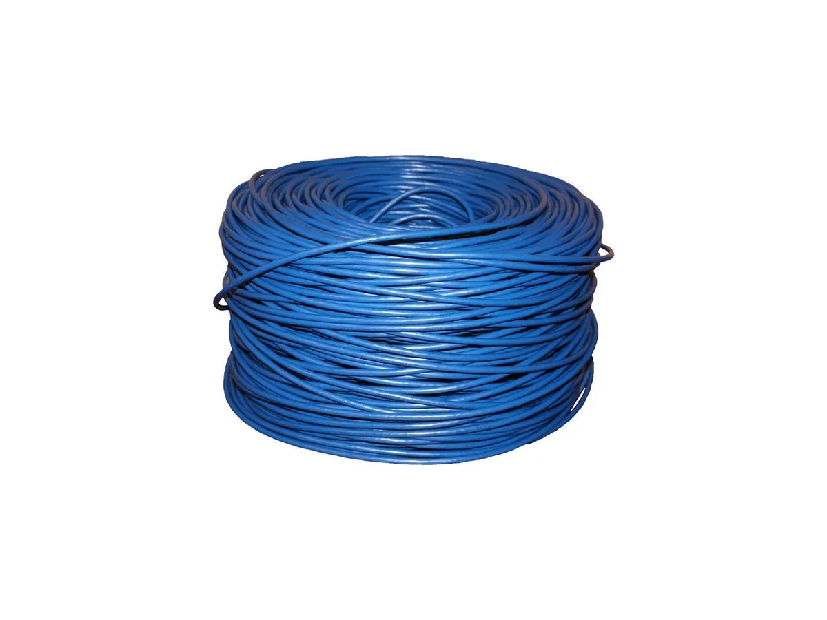 sakose sakose Cat 6 1000 ft Blue UTP solid copper 23 AWG 550 MHz network ethernet cable — product photo