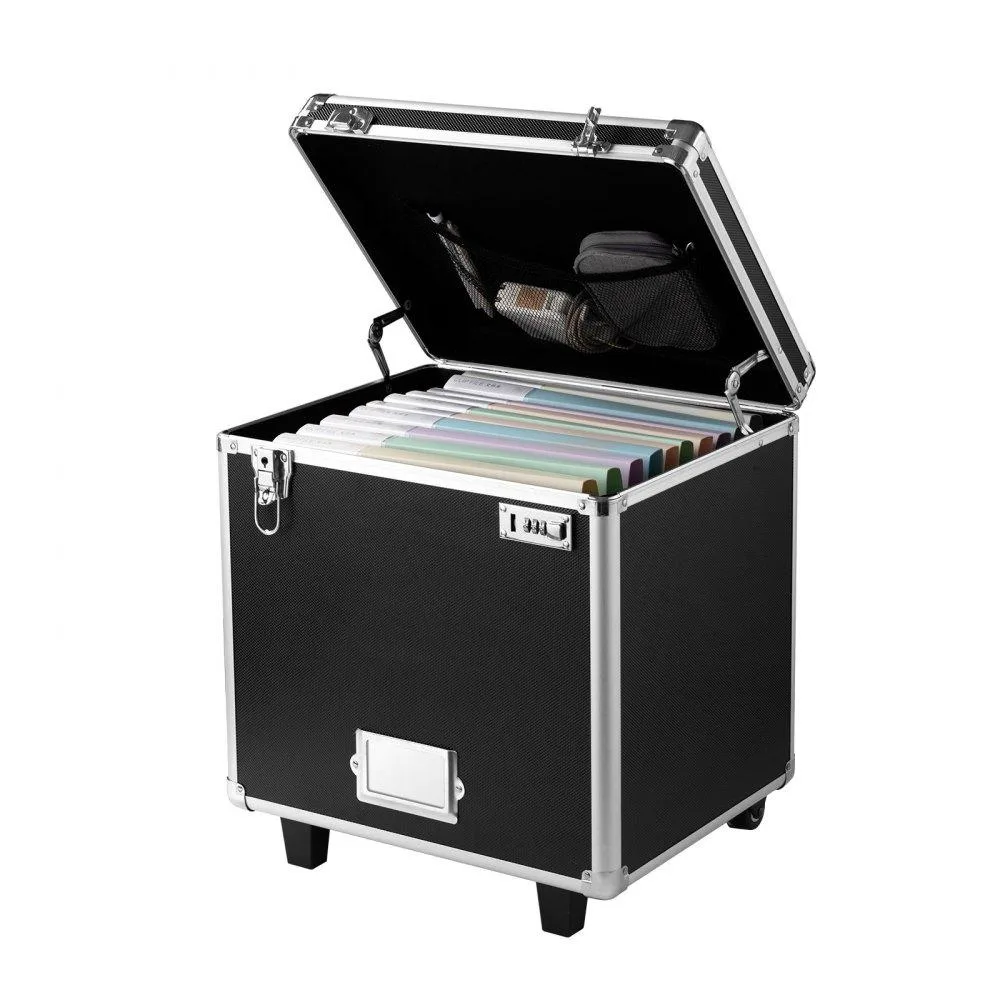VEVOR VEVOR Portable File Storage Box CF1400 15.6×12.6×15 in Black — product photo