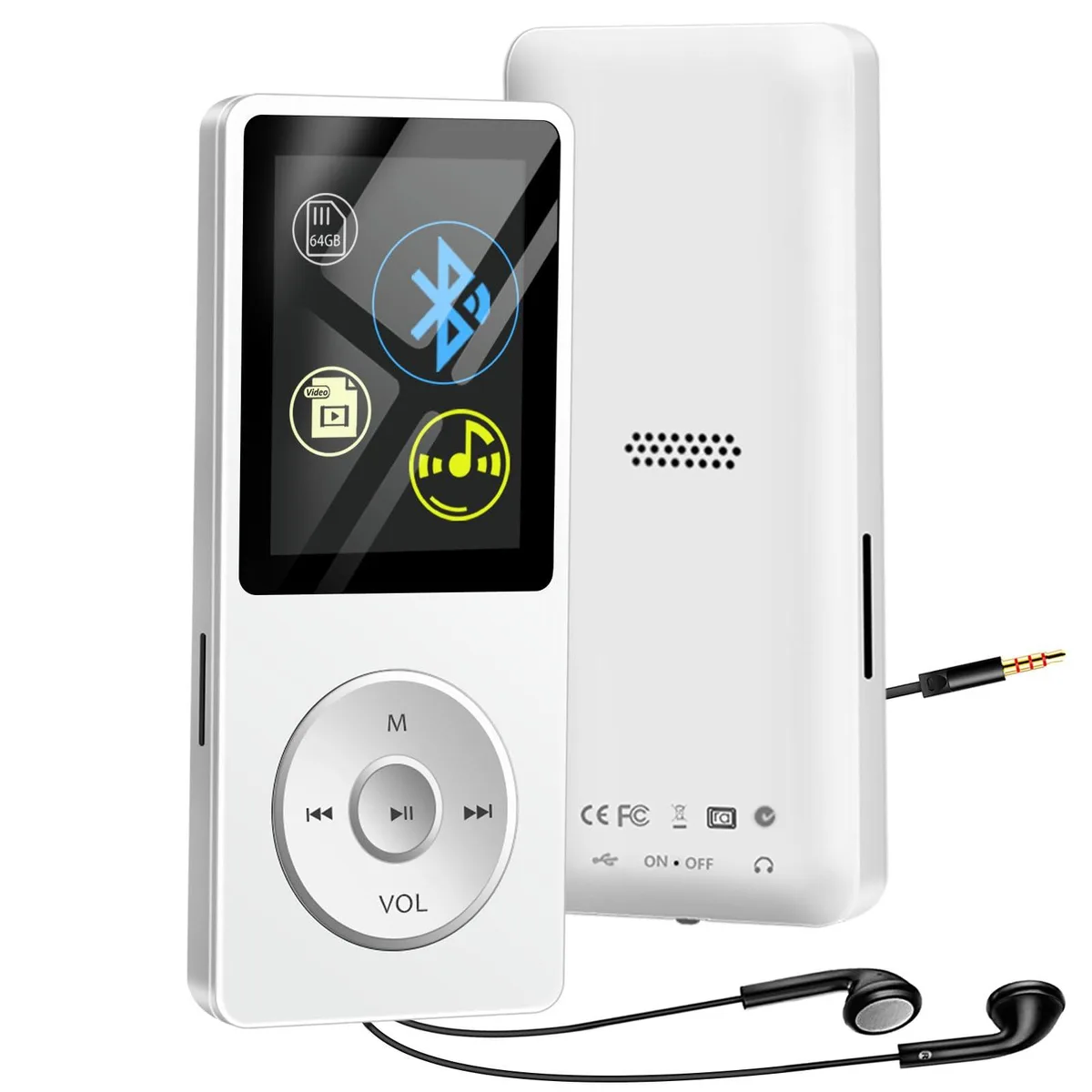  Skybess YHP-S64-W2 MP3 Player White 64GB 1.8" LCD — product photo