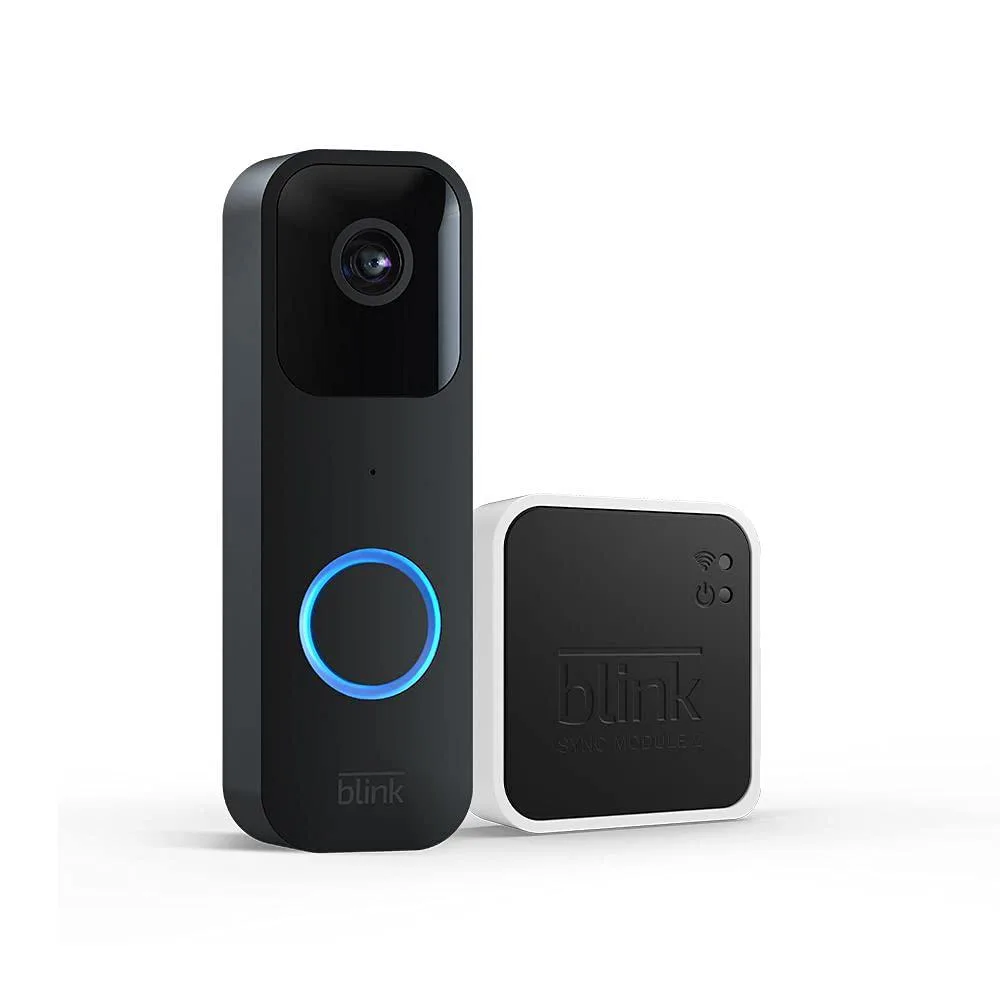 Corn Electronics Corn Electronics Blink Video Doorbell + Sync Module 2 1080p Black Wired Wireless — product photo