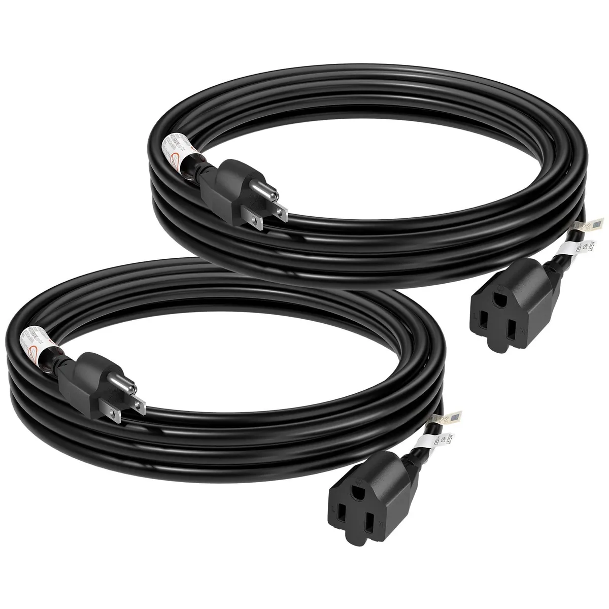  FIRMERST XR-301 14 AWG 15 A 125 V 10 ft 2-pack power extension cord — product photo