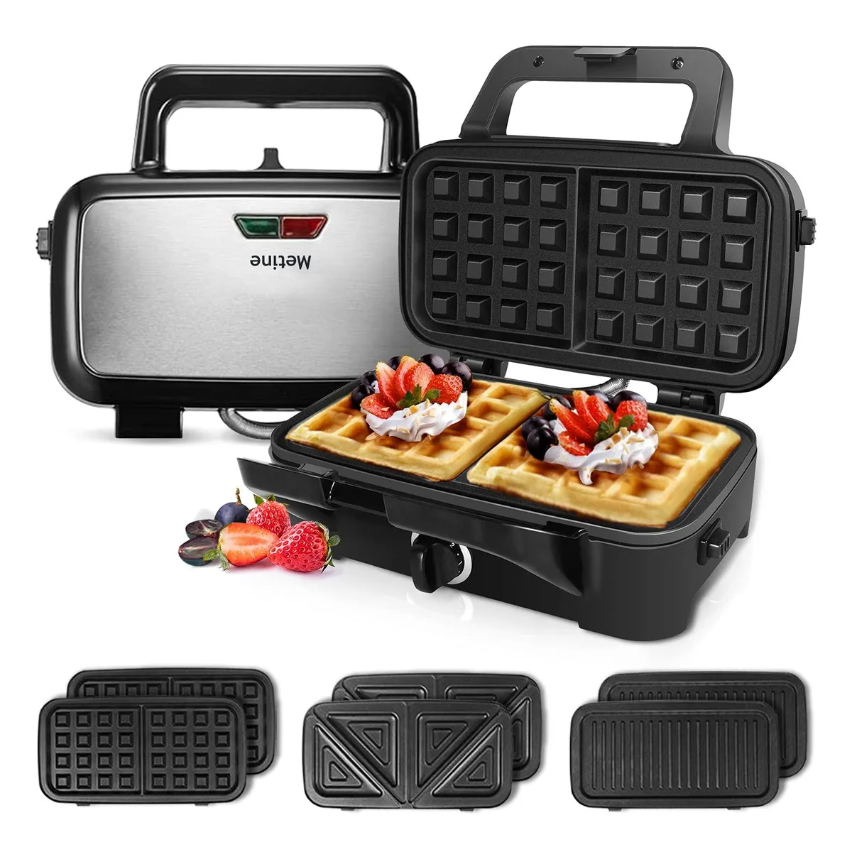  Metine AN-780 3-in-1 Waffle Maker 1200W 5 Settings — product photo