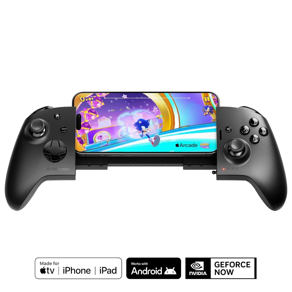SteelSeries Nimbus Cloud 69113 full-size game controller in black finish