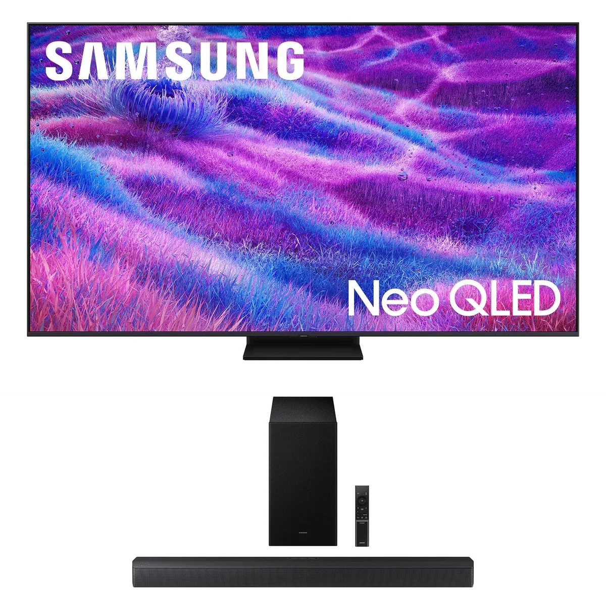 SAMSUNG SAMSUNG QN55QN80FAFXZA 55" Neo QLED QN80F 4K 120Hz TV + HW-B630F 3.1Ch Soundbar — product photo