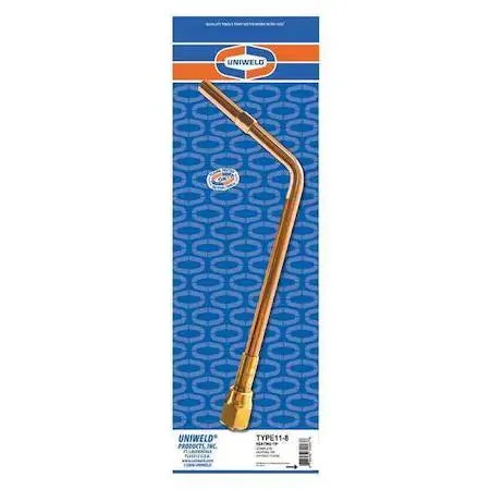 Uniweld TYPE11-8 oxy-acetylene rosebud heating tip with tube and head design
