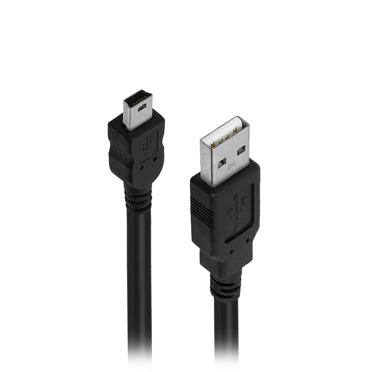 Lumenzi Lumenzi USB 2.0 A Male to Mini 5 Pin B Male Cable 6 FT Black 480 Mbps — product photo