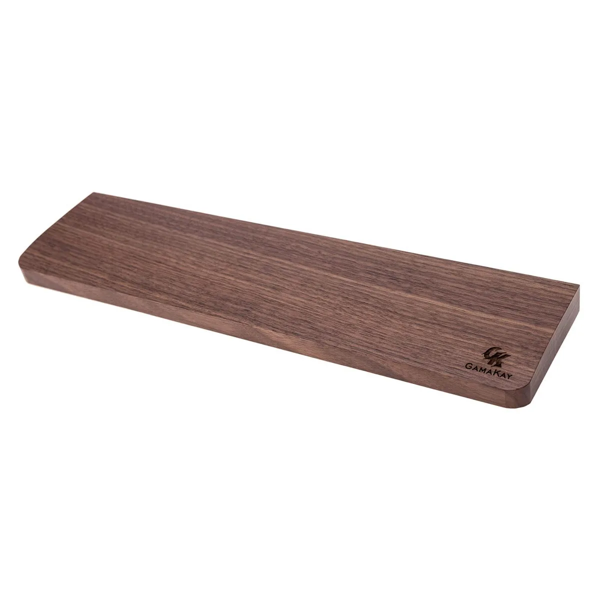 GK GAMAKAY Wooden Wrist Rest 12.8" Walnut 75 Keys — product photo