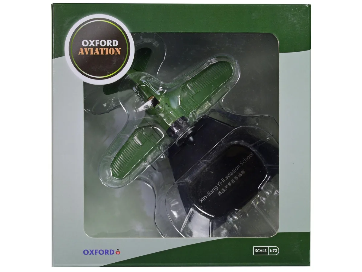 Oxford Diecast Oxford Diecast Polikarpov I-16 "Xin-Jiang Yi-li Aviation School" 1/72 Diecast Airplane — product photo