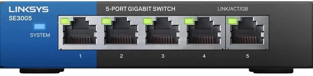  NETGEAR ProSafe SE3005 5-Port Gigabit Unmanaged Switch — product photo