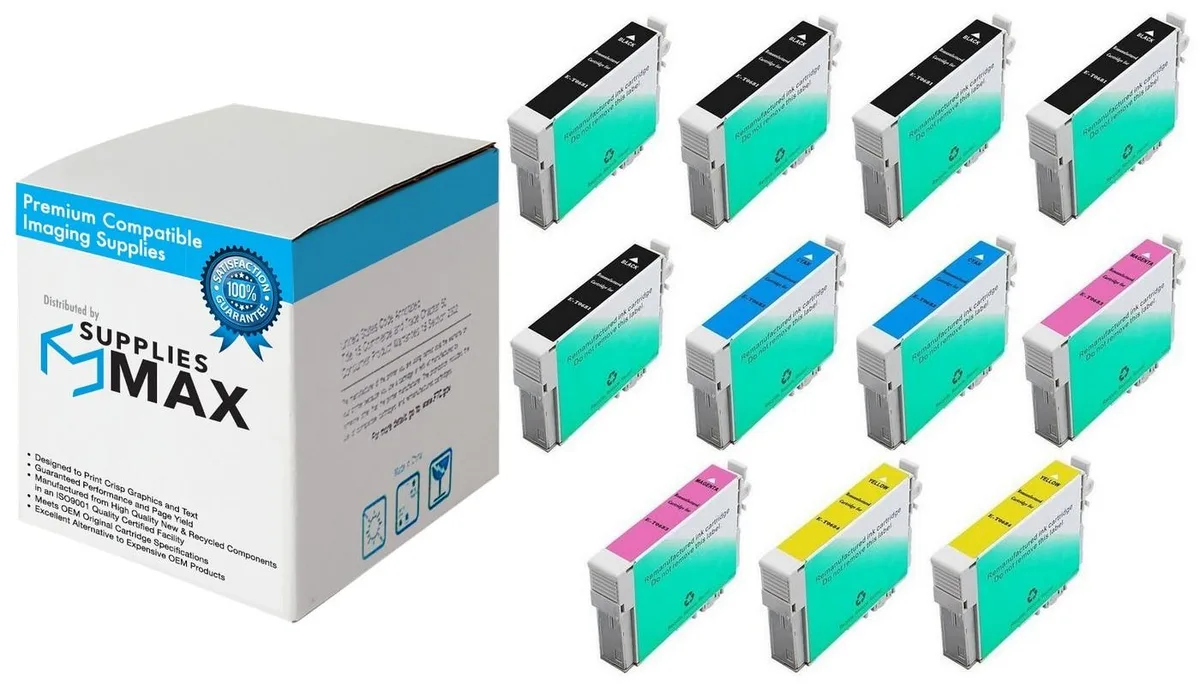 SuppliesMax SuppliesMax Remanufactured Inkjet Combo Pack T0681205B2CS (5 BK / 2 CMY) — product photo