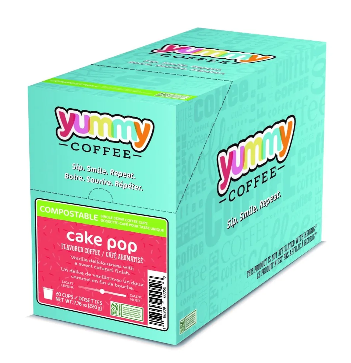 Single Cup Coffee Ltd. Single Cup Coffee Ltd. SNYC2003 Cake Pop Flavored Coffee Pods 20 Count — product photo
