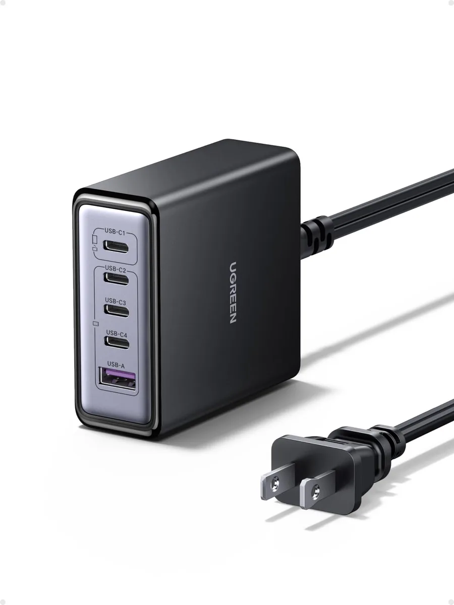  Ugreen X767 65W 5-Port USB-C &amp; USB-A Charging Station Dark Gray — product photo