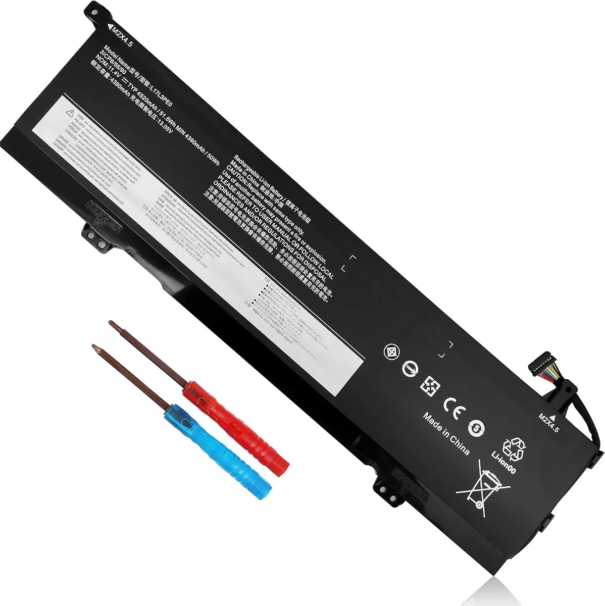 LXHY LXHY L17C3PE0 laptop battery for Lenovo Yoga 730 15 11.4V 4386mAh — product photo