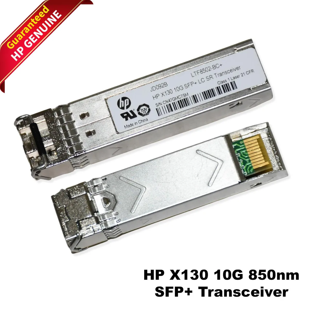HPE HPE X130 10GBase-SR 850nm LC Duplex 300m SFP+ Transceiver FTLX8571D3BCL-HZ laptop replacement part — product photo