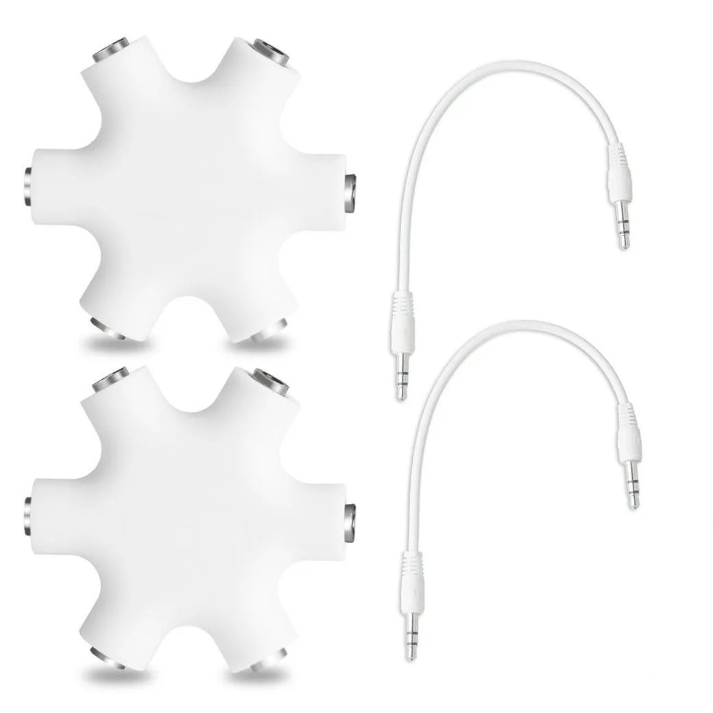 Werleo Werleo 3.5 mm 1-to-5 headphone splitter (pack of 2) — product photo