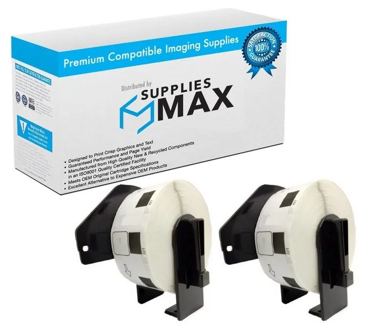 SuppliesMax SuppliesMax DK-1221 Label Tape 2/PK 23mm 1000 Pages — product photo