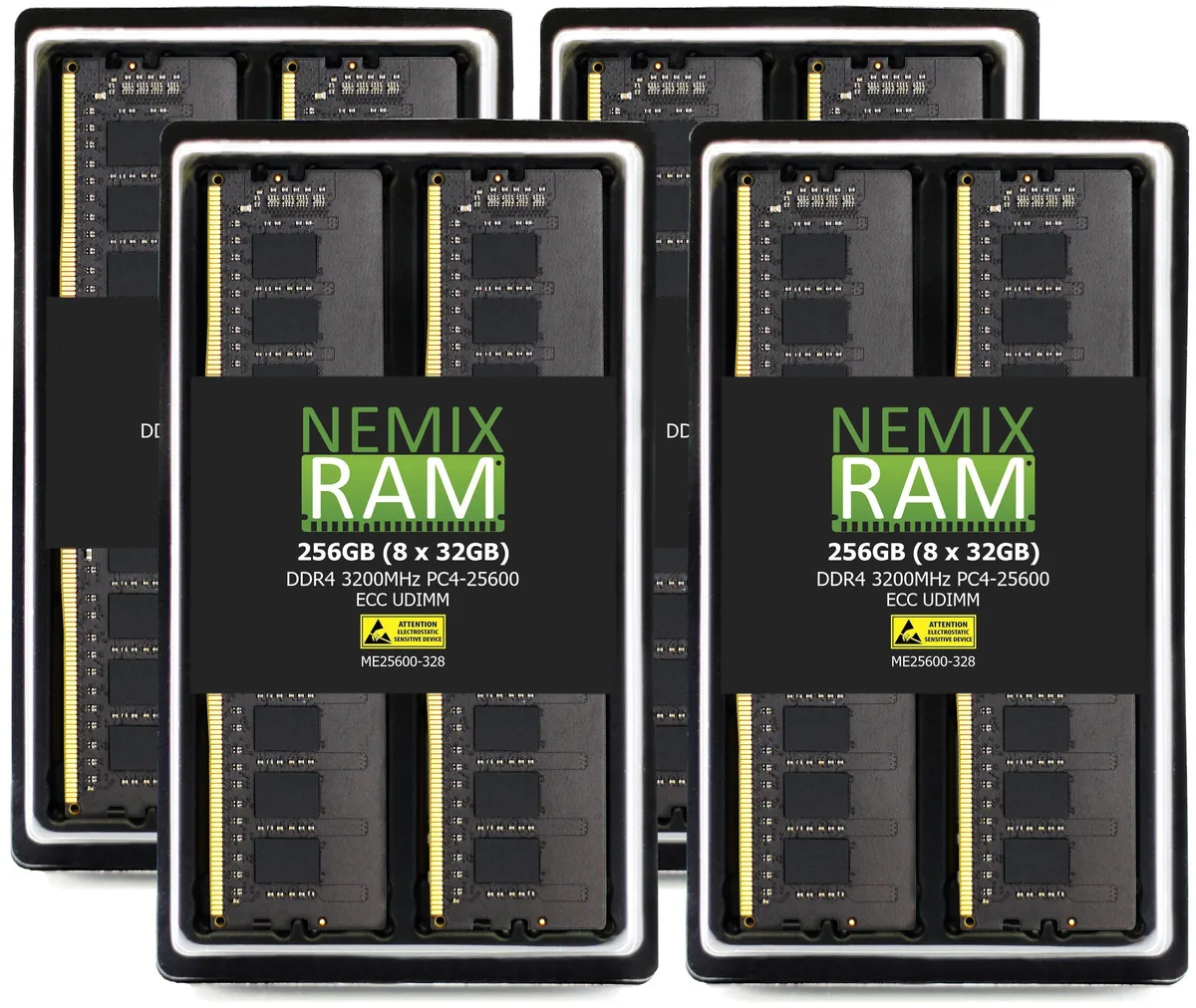 NEMIX RAM NEMIX RAM 256GB (8x32GB) DDR4 3200 CL22 ECC UDIMM Kit — product photo