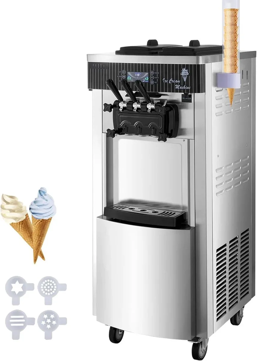  SIHAO YKF-8228H 2200W Commercial Soft Serve Ice Cream Machine 3 Flavors — product photo