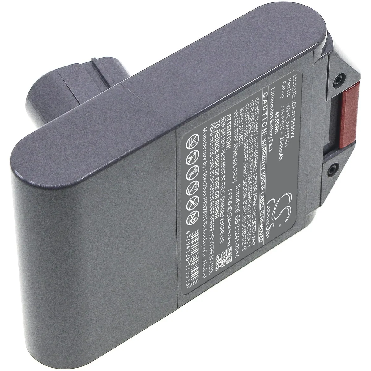 Cameron Sino replacement battery pack for Dyson V10 V11 V15 Detect cordless vacuum