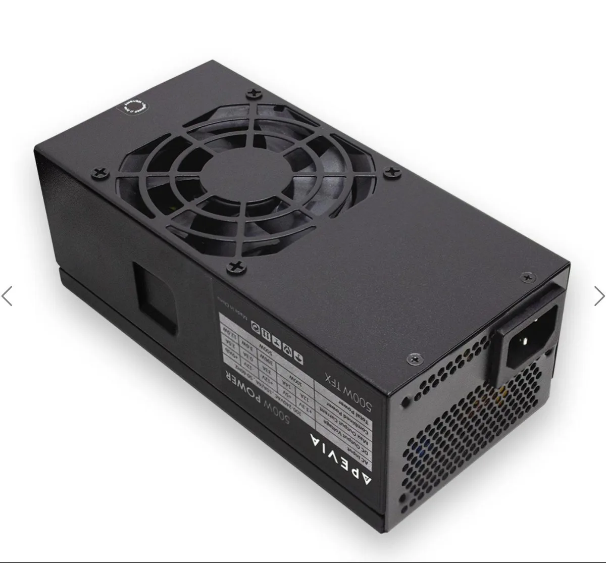 APEVIA CORP. APEVIA CORP. TFX-PFC500W TFX 500W power supply — product photo