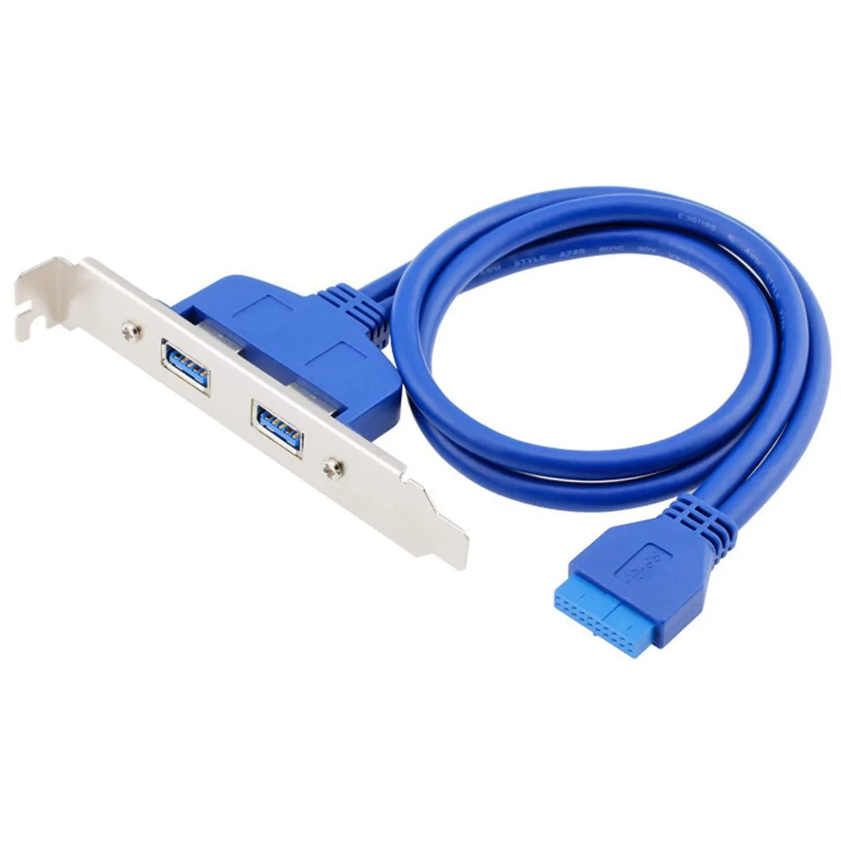 Vszerda Vszerda CY-U3-066 USB 3.0 20-pin to Female Panel Cable with PCI Bracket 50cm — product photo
