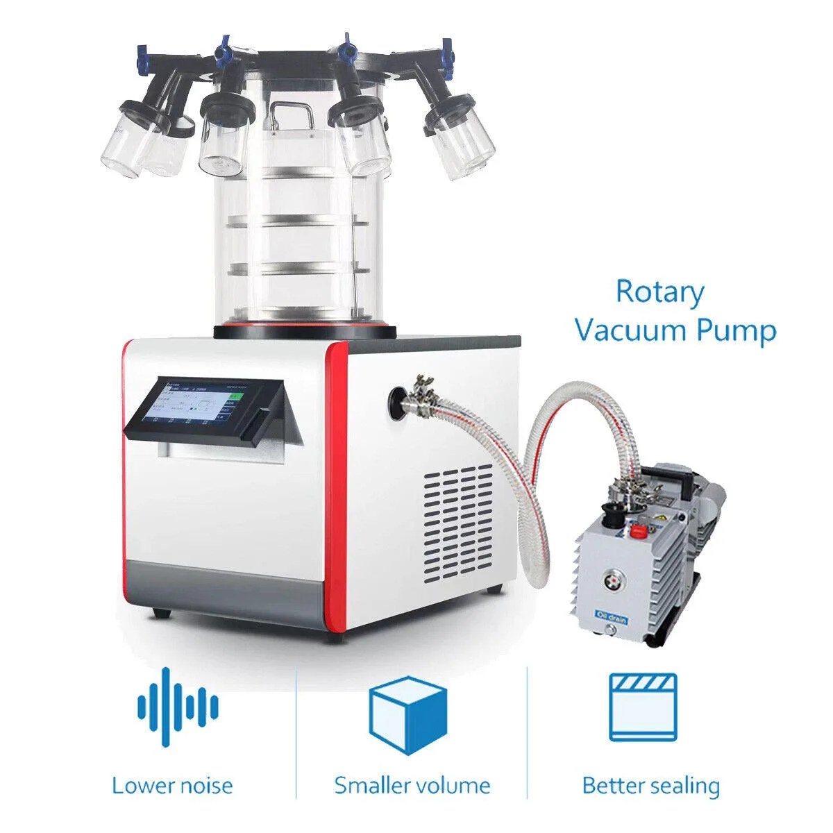 HNZXIB HNZXIB 2XZ-2 Rotary Vane Vacuum Pump 2 L/s 110V 1400 rpm laboratory supply — product photo