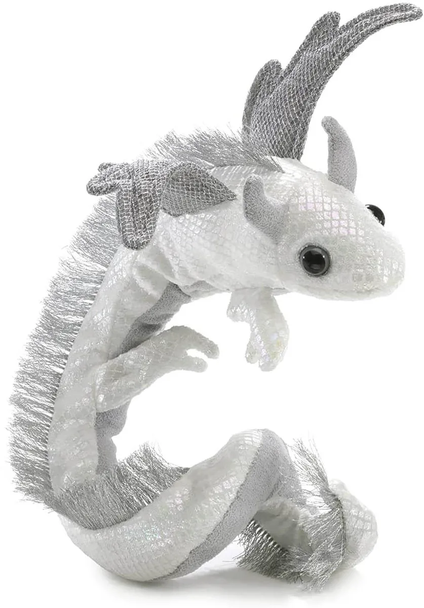 Folkmanis Puppets Folkmanis Puppets Pearl Dragon Wristlet Finger Puppet — product photo