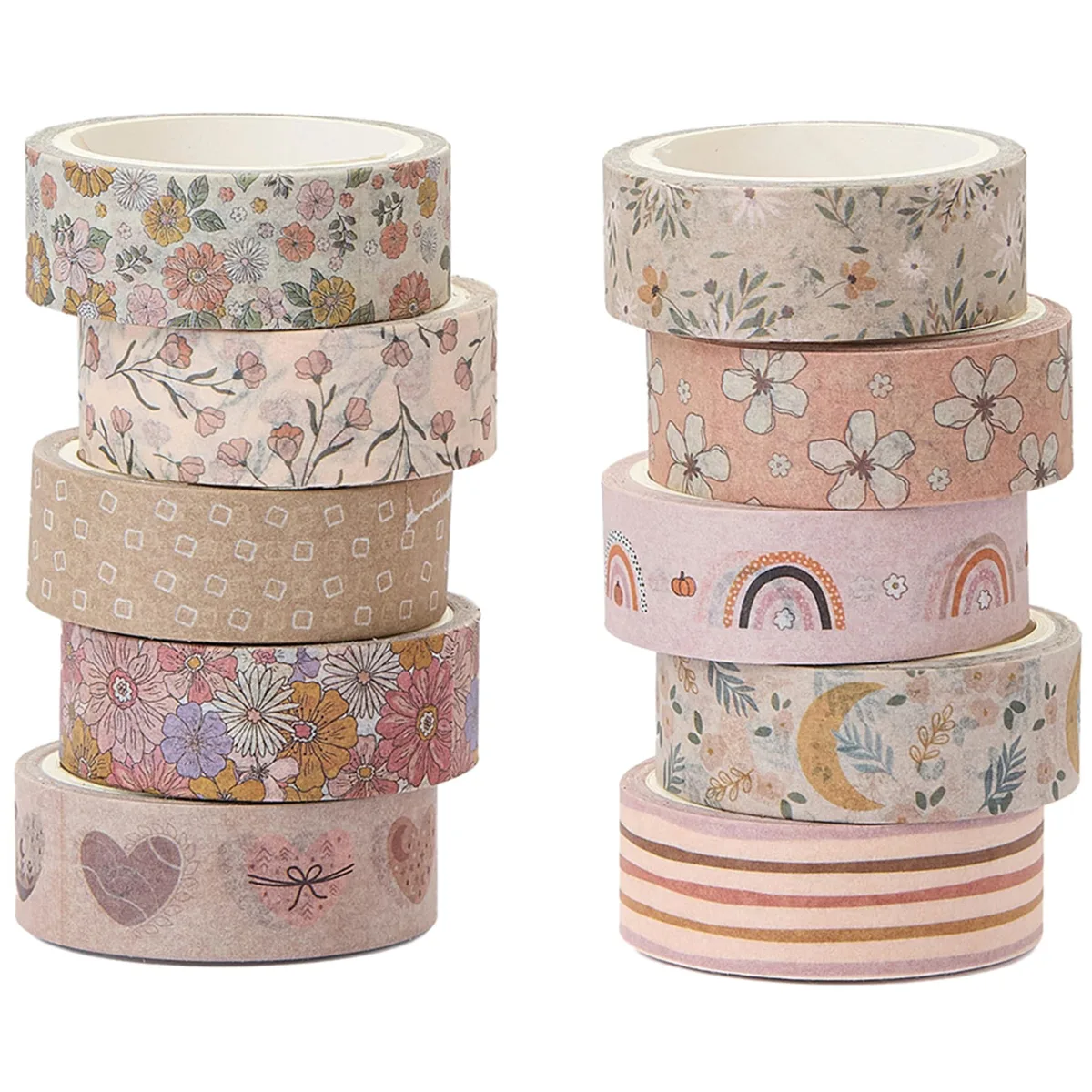 YUBX YUBX Washi Tape Set 10 Rolls Warm — product photo