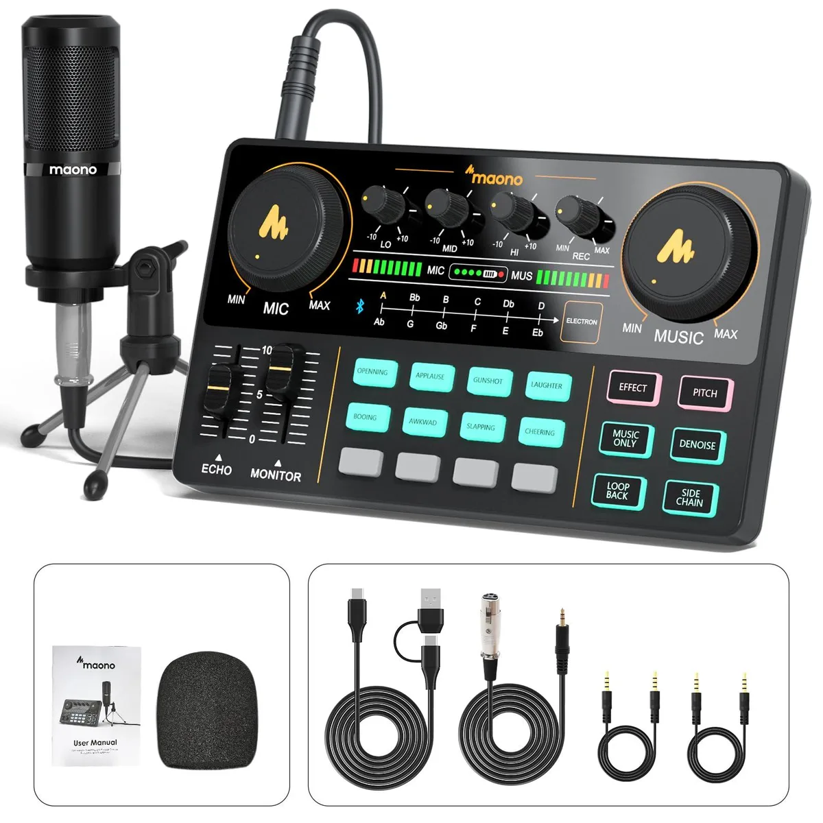  MaonoCaster Lite AU-AM200-S1 audio mixer with microphone — product photo