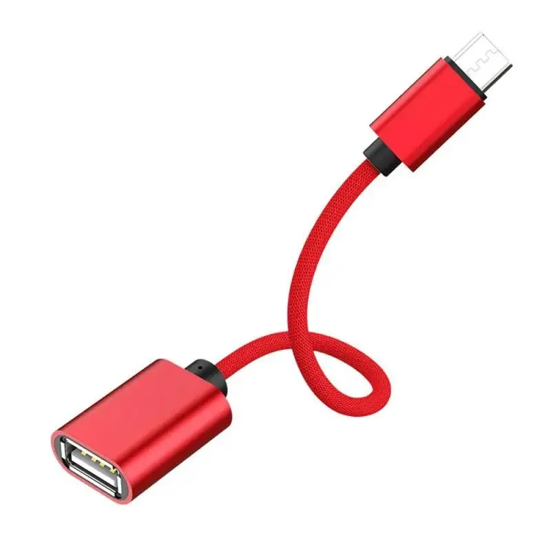 Hetai Tech Hetai Tech USB OTG Cable Metal Adapter Micro USB to USB A 18cm 3.0 — product photo