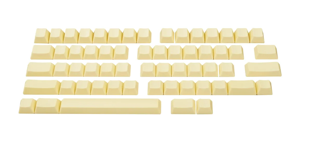 HHKB HHKB Dandelion 60 Blank PBT Topre Keycap Set — product photo