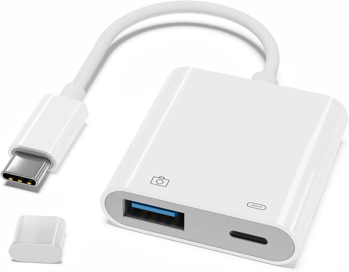 FLEANE FLEANE USB C to USB Camera Adapter 30W PD OTG Cable 3.0 — product photo