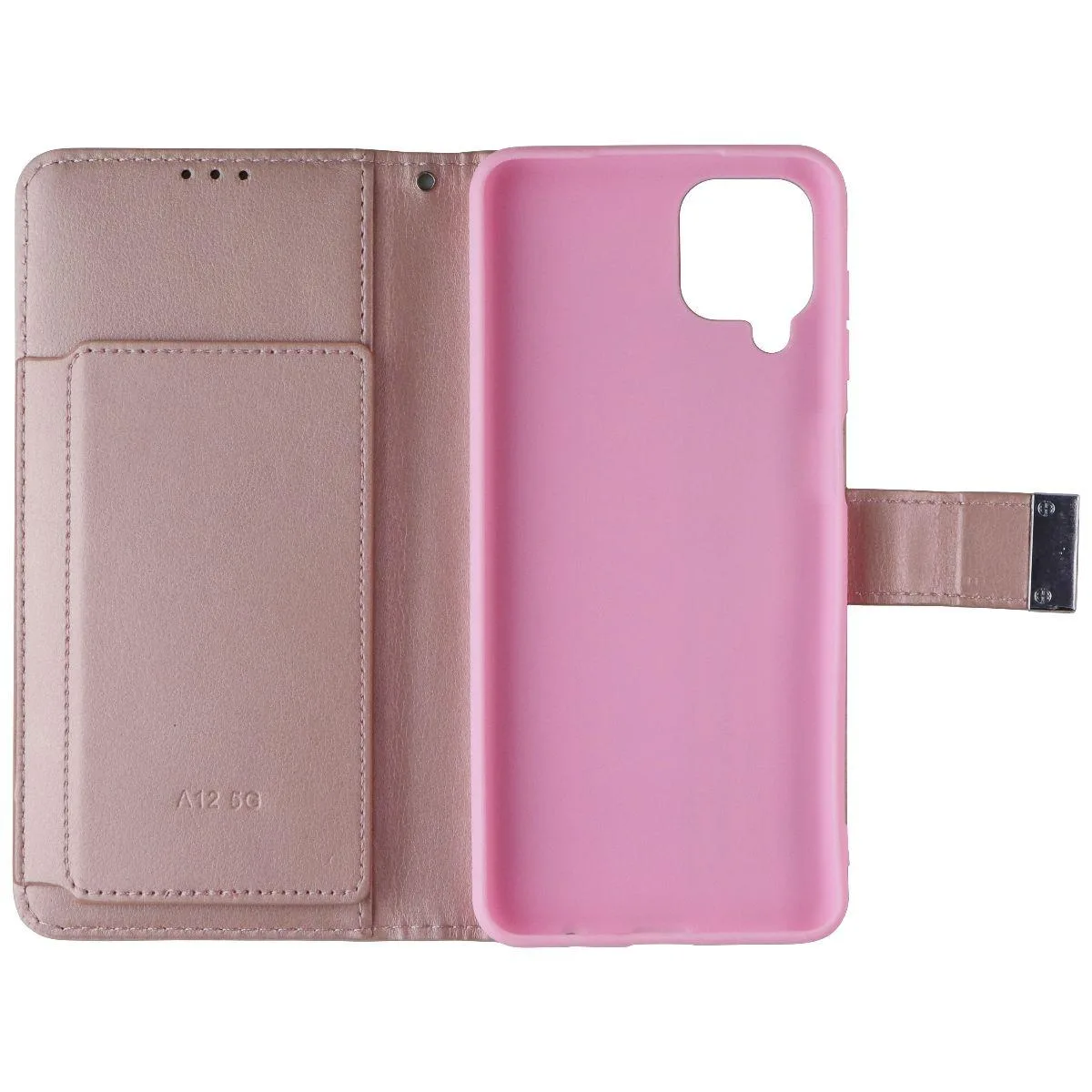 Mybat Mybat MyJacket Wallet Folio Case Samsung Galaxy A12 5G Rose Gold Leather — product photo