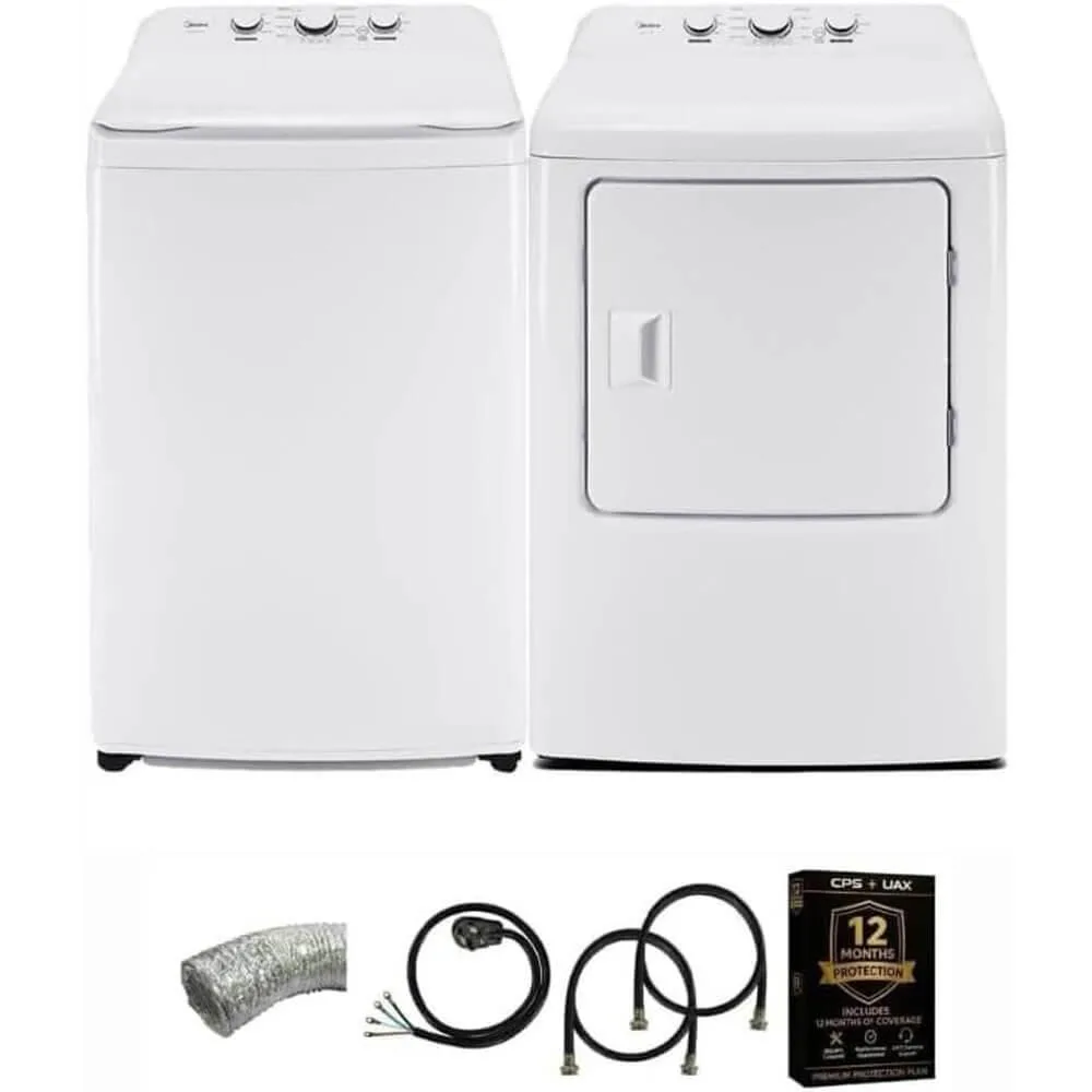 Midea Midea MLTW39A1KIT1 White Top Load Washer and Dryer Pair — product photo