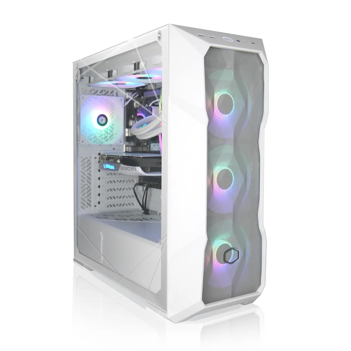 AVGPC AVGPC Blizzard 4060 Gaming PC i7-12700KF RTX 5060 32GB DDR4 1TB NVME 360mm Liquid White — product photo