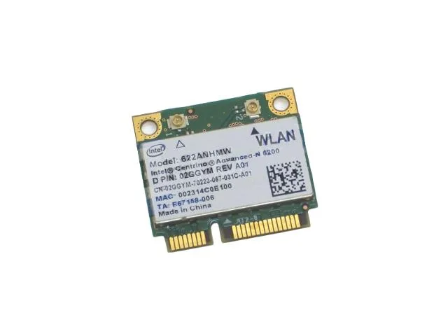 DELL DELL Intel Centrino Advanced-N 6200 Half-Height Wi-Fi Adapter 2GGYM — product photo