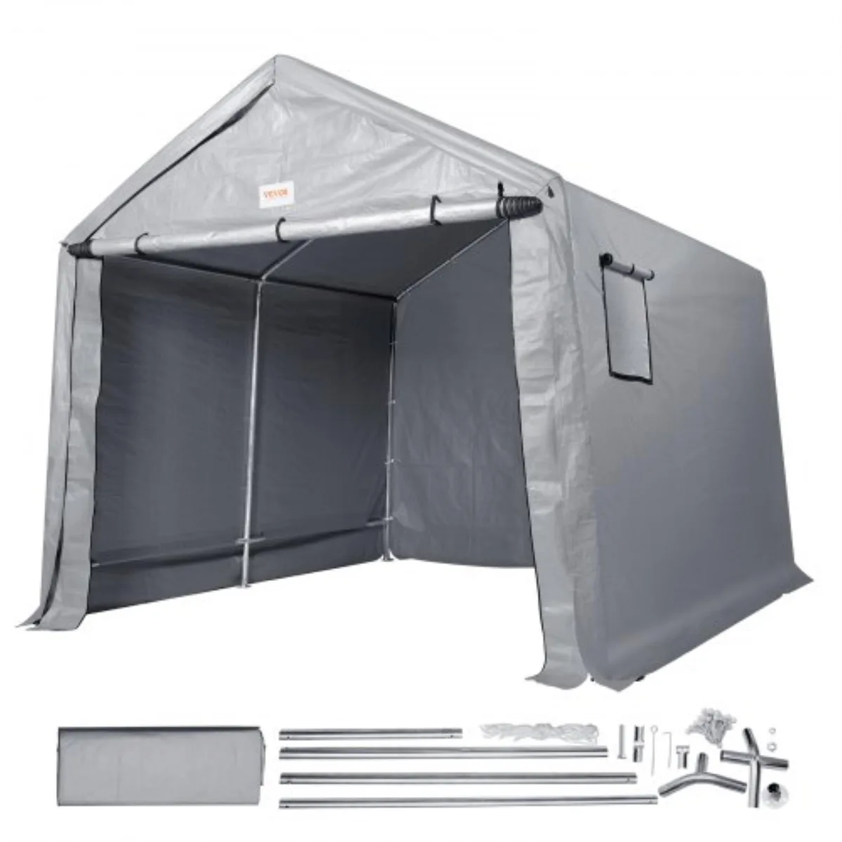VEVOR VEVOR Outdoor Storage Shed 8 x 14 ft Grey — product photo