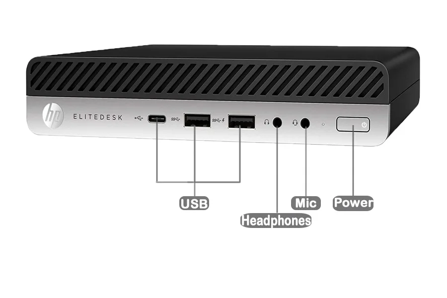 HP HP 600 G3 Mini i5-6500T 2.50 GHz 16GB 256GB SSD Windows 10 Pro desktop PC — product photo