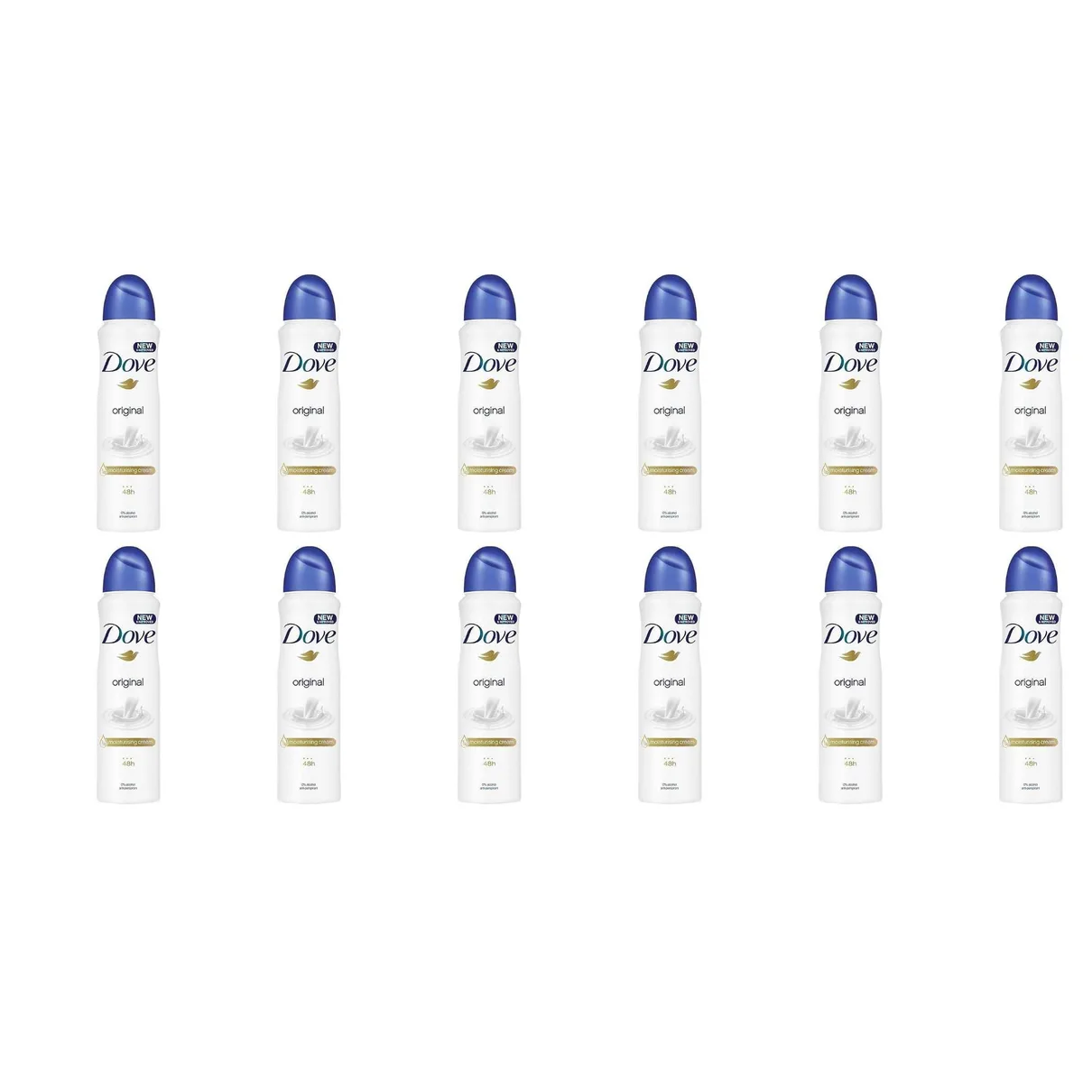 Dove Dove Original Antiperspirant Deodorant 150 ml 12-Pack skin care — product photo