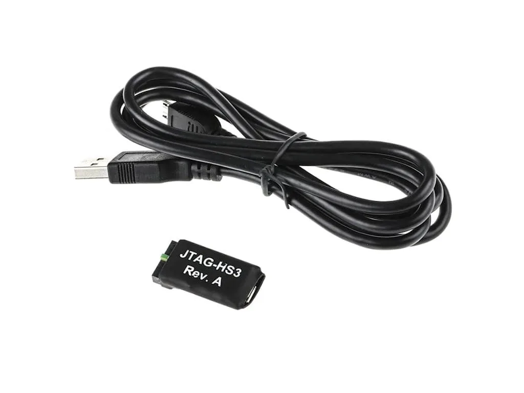 Compact JTAG programming cable with micro-USB connector