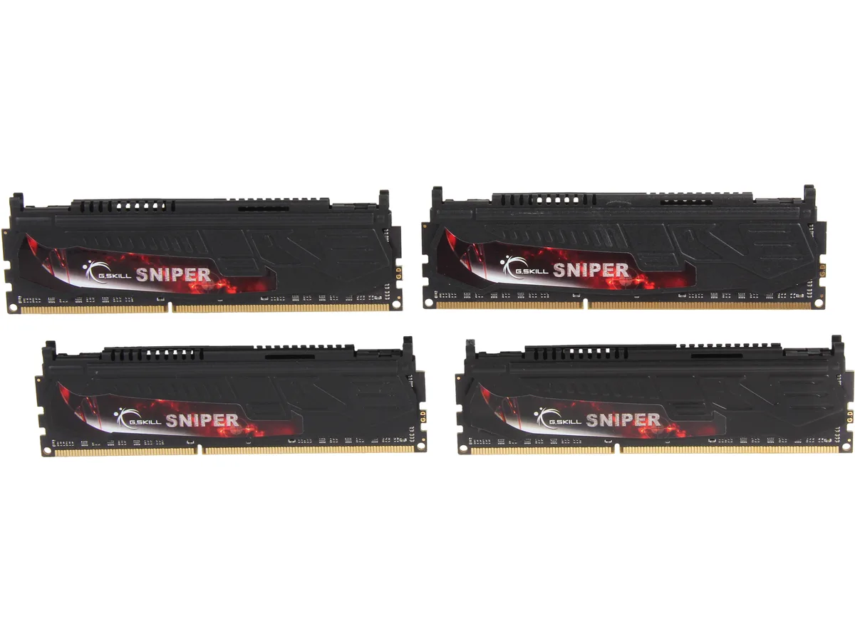 G.SKILL G.SKILL F3-2400C11Q-16GSR 16GB (4x4GB) DDR3 2400 CL11 desktop RAM — product photo