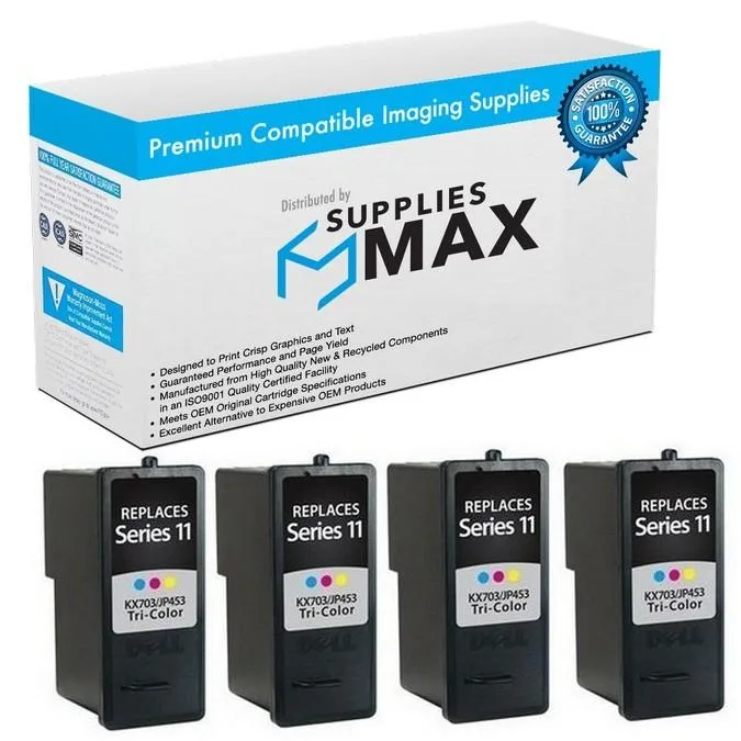 SuppliesMax SuppliesMax Remanufactured Inkjet Cartridge 4-Pack for Dell 948 AIO V505 V505W (Series 11) — product photo